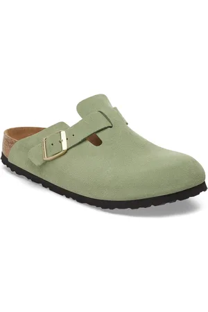 Birkenstock Sabots femme Boston Soft Footbed Suede Leather