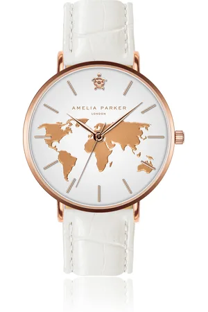 Amelia Parker Montre femme Vacation White Croco