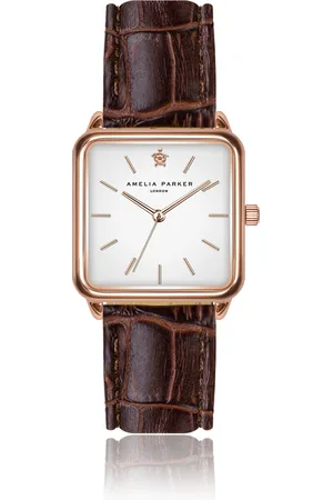 Amelia Parker Montre femme Bay Brown Croco