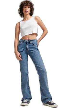Superdry Jeans slim évasé taille mi-haute femme