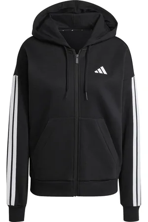 adidas Sweatshirt à capuche zippé en polaire femme Essentials 3-Stripes