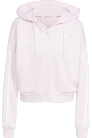 adidas Sweatshirt à capuche zippé femme Essentials 3-Stripes