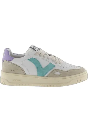victoria Baskets effet cuir et cuir fendu Seul