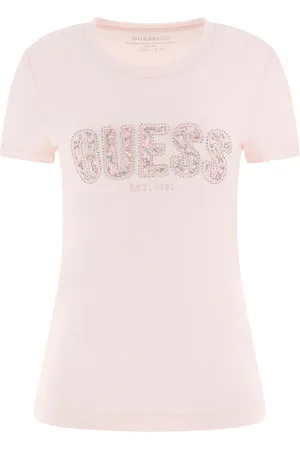 Guess T-shirt col rond en dentelle femme