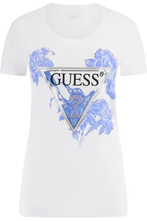 Guess T-shirt triangle fleuri femme