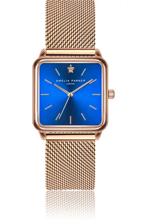 Amelia Parker Montre femme Pacific Ocean Rose Gold Mesh