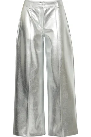 Ichi Pantalon femme Kate Metallic Pa2
