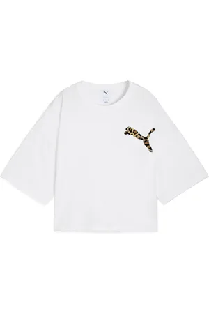 PUMA T-shirt oversize crop femme Leo Luxe