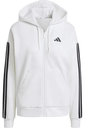 adidas Sweatshirt à capuche zippé femme Essentials 3-Stripes Fleece