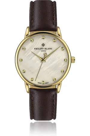 Philipp Blanc Montre en cuir femme Jona