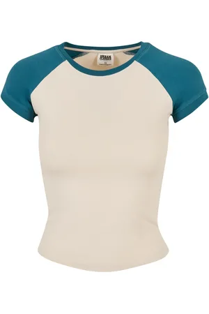 Urban classics T-shirt baseball retro femme Organic Stretch