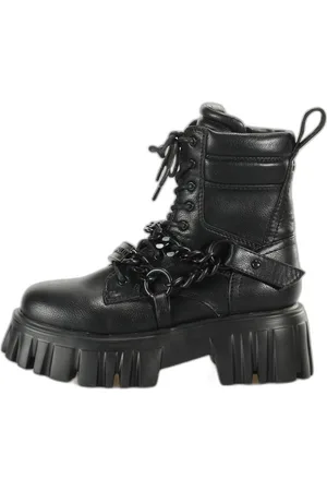 Buffalo Bottes nappa vegan femme Lion Mid Chain