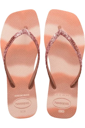 Havaianas Tongs de fête carrées fines à paillettes femme Party
