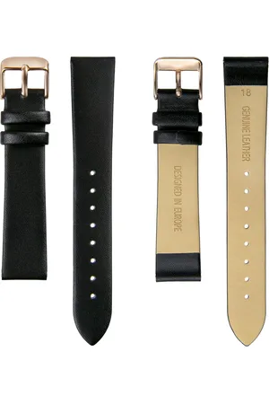 Amelia Parker Montre cuir femme Gold Plaza Black