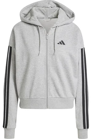 adidas Sweatshirt à capuche full zip femme Essentials 3-Stripes
