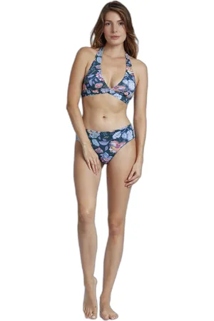 Admas Maillot de bain 2 pièces dos nu femme Night Pasiley