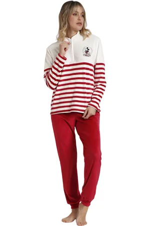 Disney Pyjama rayé manches longues femme King Mickey