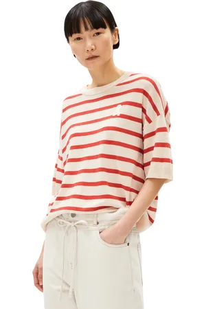 Armedangels T-shirt rayures femme Lizaa Lino