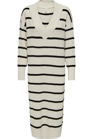 ONLY Robe mi-longue en V femme New Tessa
