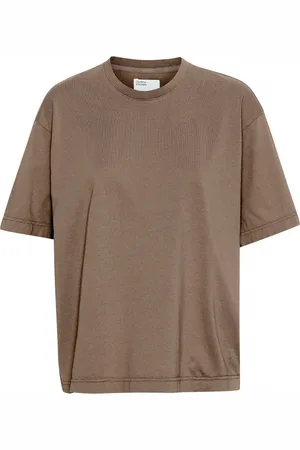 Colorful Standard T-shirt femme Organic oversized warm taupe