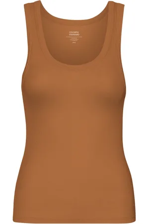 Colorful Standard Débardeur col rond femme Classic Organic Ginger Brown