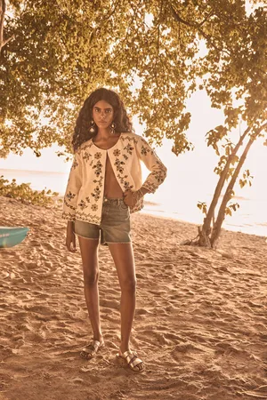 MAISON 123 Short en denim steffie
