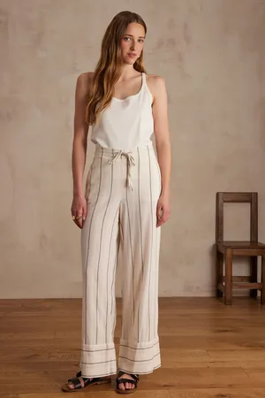 MAISON 123 Pantalon prince rayé