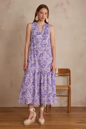 MAISON 123 Robe longue lima en coton
