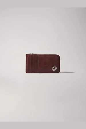 Maje Porte-cartes En Cuir Craquelé