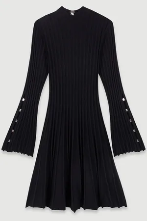 Maje Robe Courte En Maille
