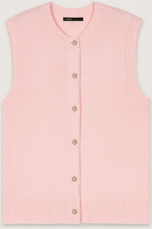 Maje Cardigan Sans Manches En Laine