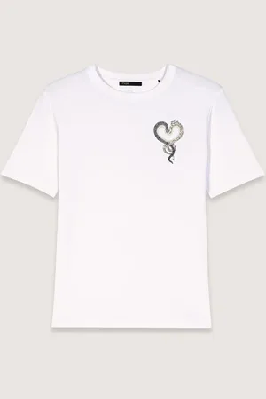 Maje Tee-shirt Brodé