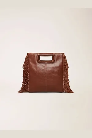 Maje Sac M En Cuir Craquelé