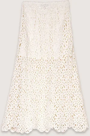Maje Jupe Longue En Crochet