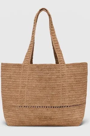 Maje Cabas Crocheté En Raphia