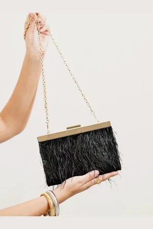 Mariquita Trasquilá Pochette de soirée plumas marabú negro