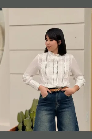 Mariquita Trasquilá Chemise mao puntilla m