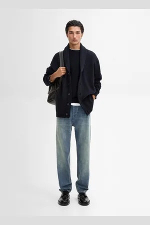 Massimo Dutti Cardigan À Col Châle - - Xl - - Homme
