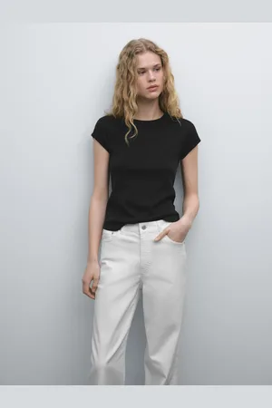 Massimo Dutti Faux Jean Wide Straight - - 38 - - Femme
