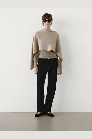 Massimo Dutti Cape Asymétrique En Cachemire - - 01 - - Femme