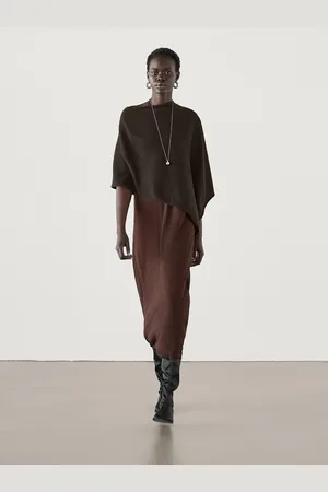 Massimo Dutti Cape Asymétrique En Cachemire - - 01 - - Femme