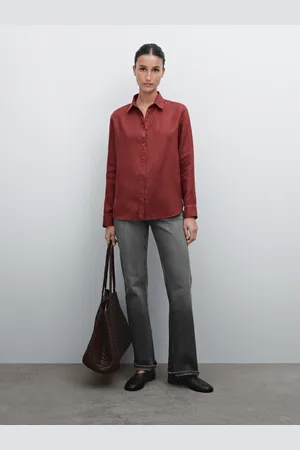 Massimo Dutti Chemisier Fluide 100 % Lin - - 44 - - Femme