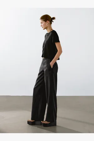 Massimo Dutti T-Shirt En Maille Ajourée De Lin Mélangé - - Xl - - Femme