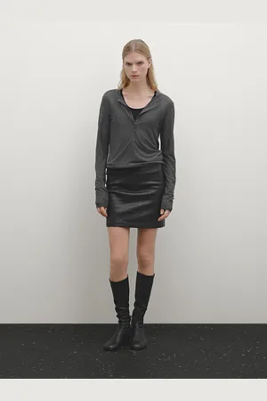 Massimo Dutti T-Shirt Double Boutonné - - Xs - - Femme