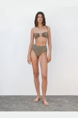 Massimo Dutti Haut De Bikini Bandeau Avec Anneau - - M - - Femme