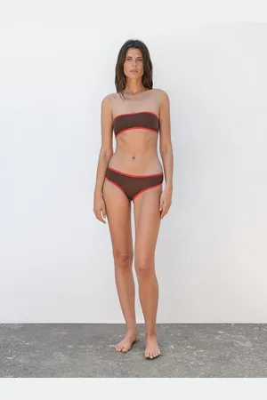 Massimo Dutti Bas De Bikini Contrastant - - L - - Femme