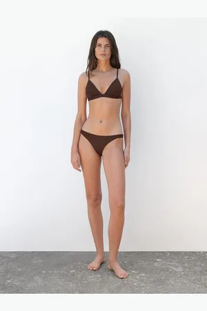 Massimo Dutti Bas De Bikini Texturé - - M - - Femme
