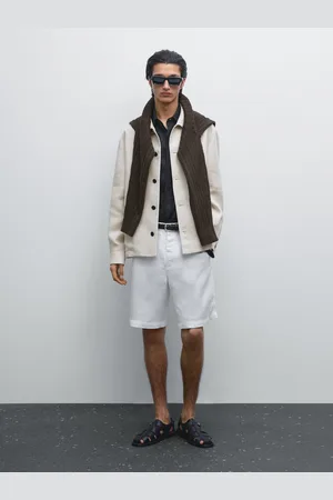 Massimo Dutti Bermuda Semi-Jogger 100 % Lin - - M - - Homme