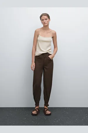 Massimo Dutti Top Bretelles Fines Texturé - - L - - Femme