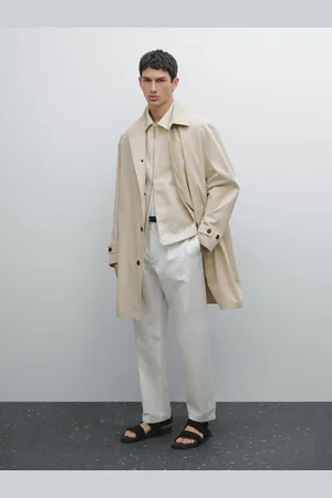 Massimo Dutti Pantalon Relaxed Fit En Coton Mélangé - - 36 - - Homme